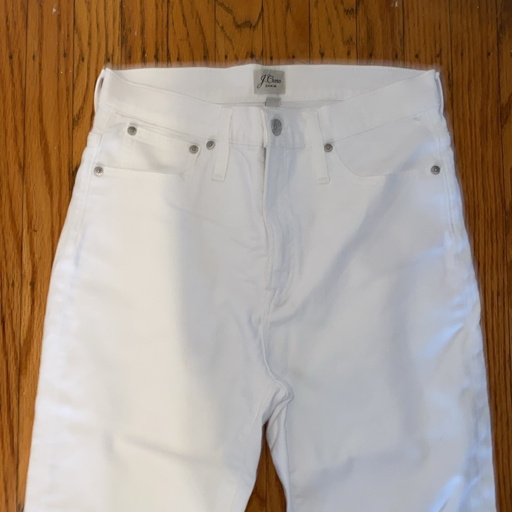 Jcrew size 30 white toothpick 10’ high rise - Picture 2 of 5